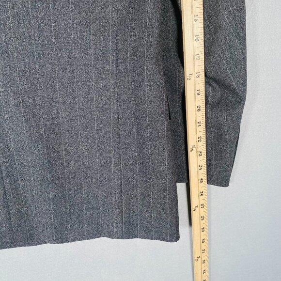 Vintage Canali x Barneys Blazer Mens 40R Gray Wool Double Breasted Jacket - Picture 14 of 14
